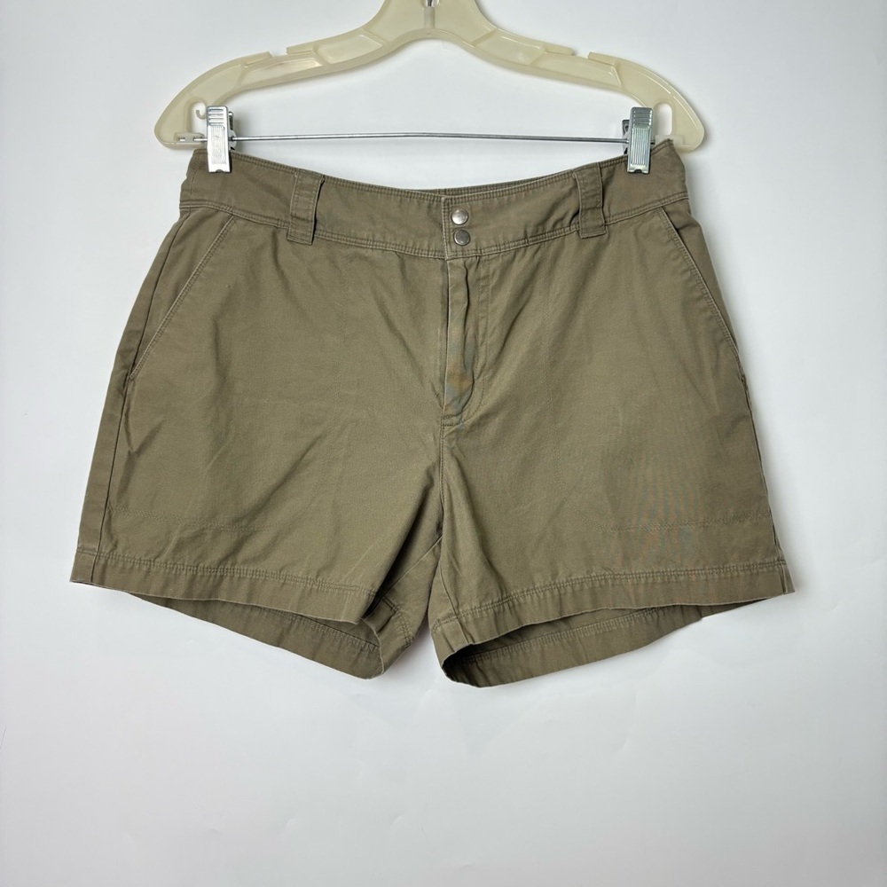 Patagonia Women’s Khaki Green Organic Cotton Shorts